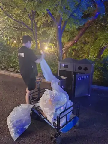 청와대 야간 행사청소 행사미화 현장 사진